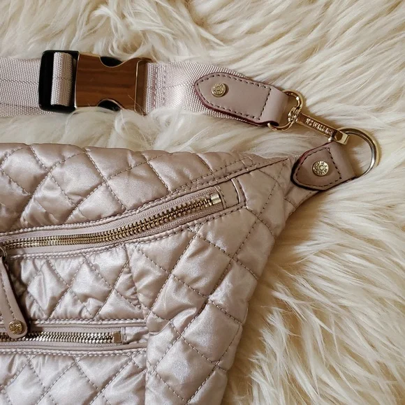 nwot MZ Wallace Rose Gold Crosby Sling Bag